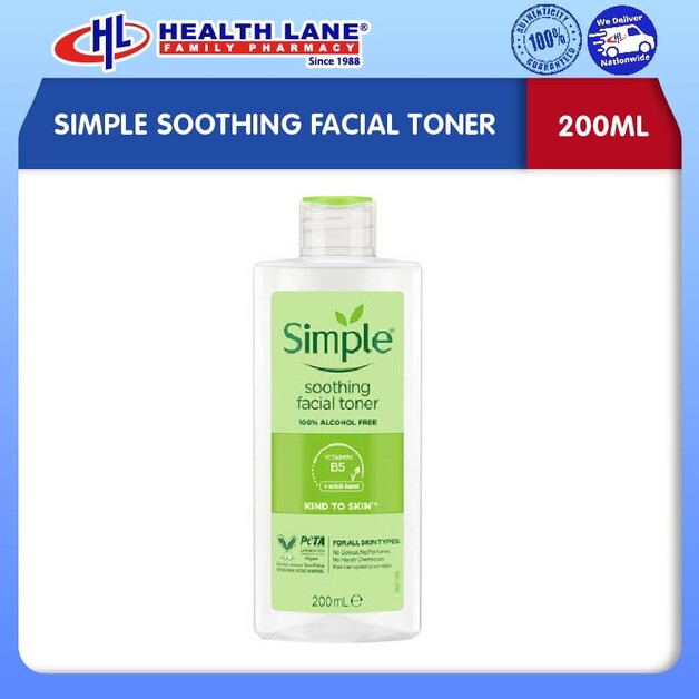 SIMPLE SOOTHING FACIAL TONER (200ML)